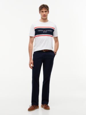 Tommy Hilfiger Men's Straight Flex Chino - Navy Blue - 38W x 32L