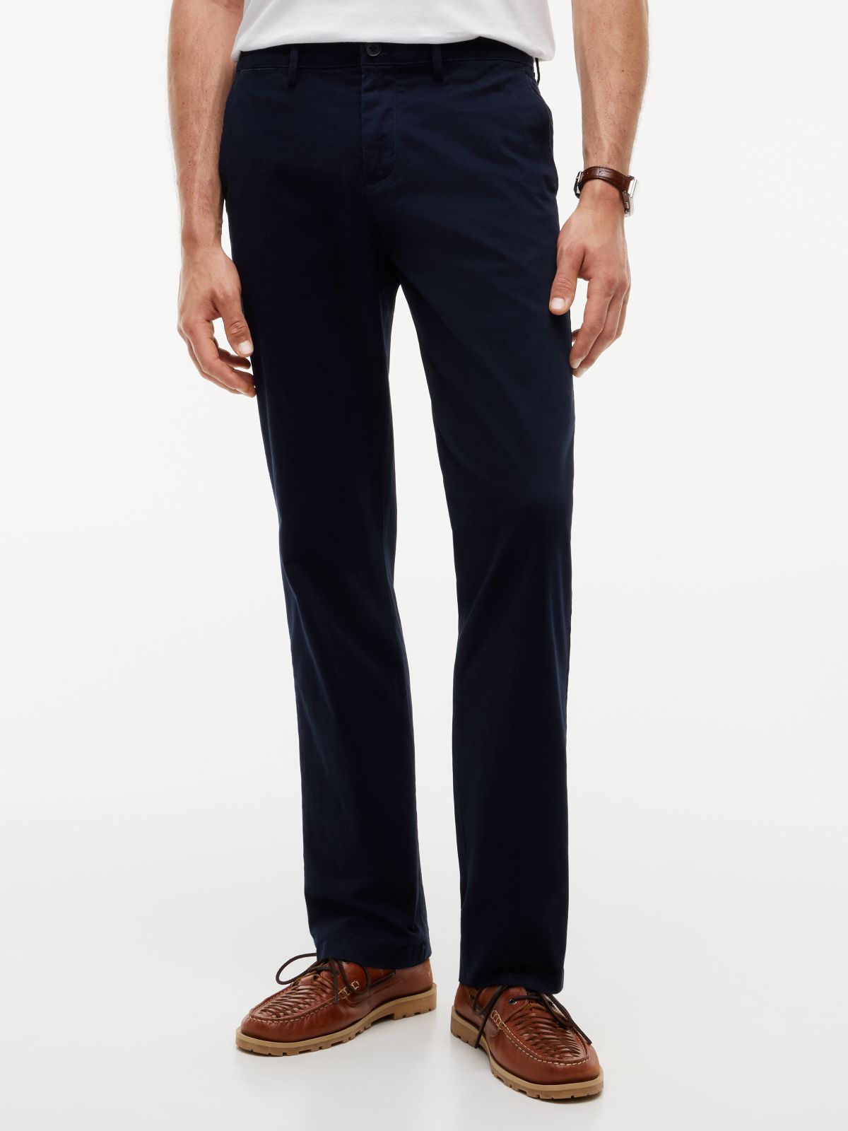 Straight Flex Chino — Navy Blue