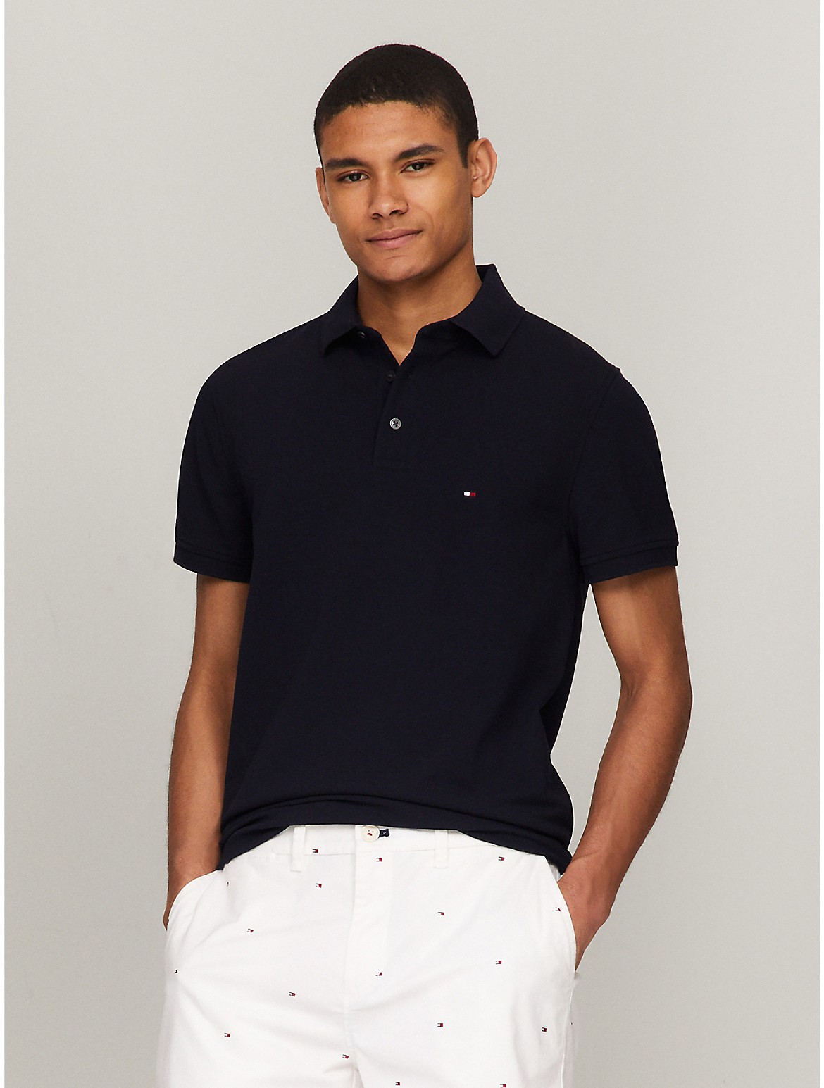Tommy Hilfiger Slim Fit Tommy Polo In Navy