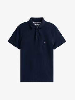 Slim Fit Stretch Pique Polo — Navy Blue 5