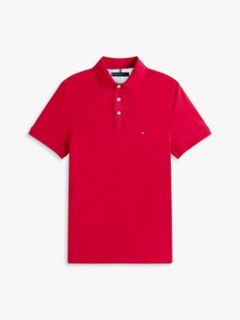 Slim Fit Stretch Pique Polo — Primary Red 5