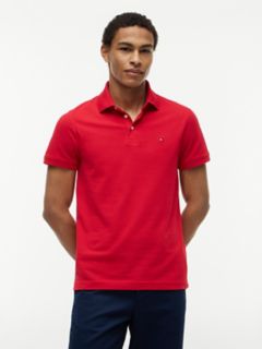 Slim Fit Stretch Pique Polo — Primary Red 1