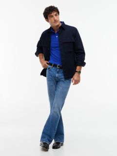 Slim Fit Stretch Pique Polo — Cobalt 2