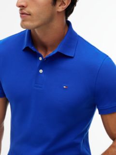 Slim Fit Stretch Pique Polo — Cobalt 3