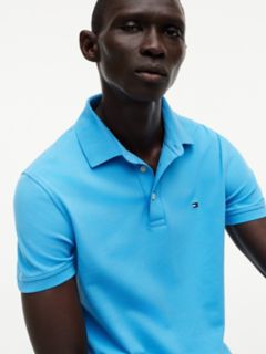 Slim Fit Stretch Pique Polo — Blue Crush 3