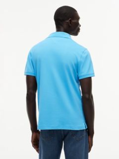 Slim Fit Stretch Pique Polo — Blue Crush 4