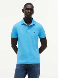 Slim Fit Stretch Pique Polo — Blue Crush 1