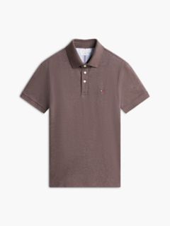 Slim Fit Stretch Pique Polo — Brown Heather 5