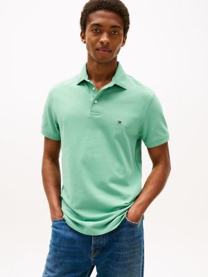 Slim Fit Stretch Pique Polo, Frosted Evergreen