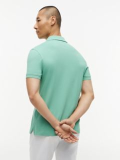 Slim Fit Stretch Pique Polo — Fort Green 4