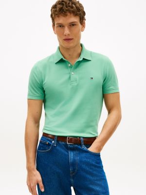 Slim Fit Stretch Pique Polo, Fort Green
