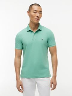 Slim Fit Stretch Pique Polo — Fort Green 1