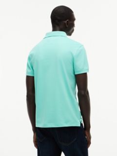 Slim Fit Stretch Pique Polo — Light Jade Green 4