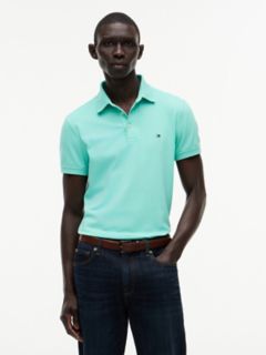 Slim Fit Stretch Pique Polo — Light Jade Green 1