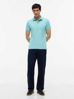 Slim Fit Stretch Pique Polo — Ocean Tide 2