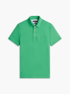 Slim Fit Stretch Pique Polo — Coastal Green 5
