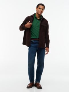 Slim Fit Stretch Pique Polo — Deep Evergreen 2