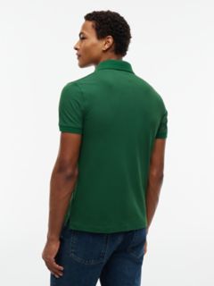 Slim Fit Stretch Pique Polo — Deep Evergreen 4