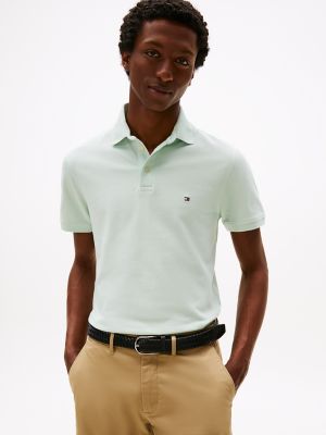 Slim Fit Stretch Pique Polo, Minty Essence
