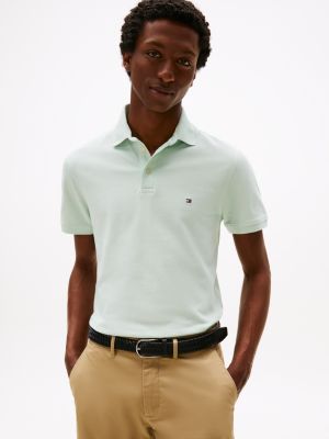 Slim Fit Stretch Pique Polo, Minty Essence
