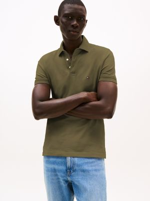 Slim Fit Stretch Pique Polo, Utility Olive