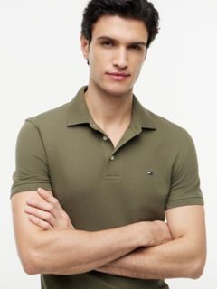 Slim Fit Stretch Pique Polo — Utility Olive 3