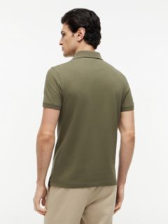 Slim Fit Stretch Pique Polo — Utility Olive 4