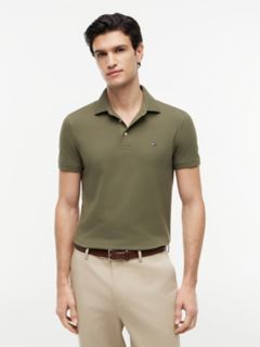 Slim Fit Stretch Pique Polo — Utility Olive 1