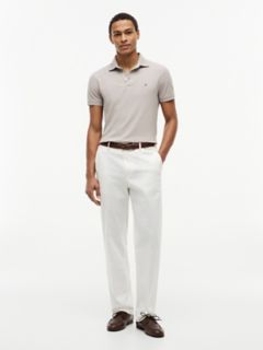Slim Fit Stretch Pique Polo — Smooth Taupe 2