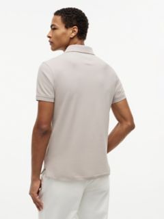 Slim Fit Stretch Pique Polo — Smooth Taupe 4