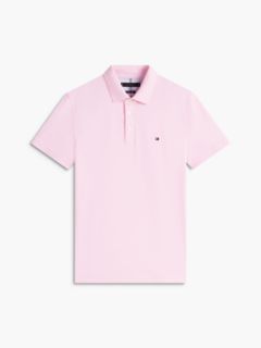 Slim Fit Stretch Pique Polo — Classic Pink 5