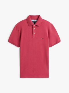 Slim Fit Stretch Pique Polo — Red Heather 5