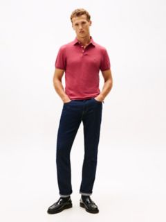 Slim Fit Stretch Pique Polo — Red Heather 2