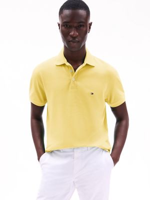 Slim Fit Stretch Pique Polo, Citronella