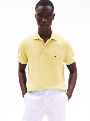 Slim Fit Stretch Pique Polo, Citronella
