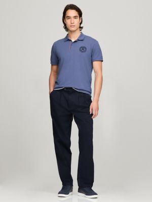 Archive Wide-Leg Chino, Navy