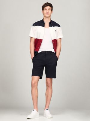 Straight Fit 9" Tech Chino Short, Navy