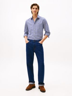 トップス kaval gingham check shirt men's M Regular Fit Gingham Oxford Shirt | Tommy Hilfiger USA
