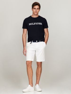 Embroidered Monotype Logo T-Shirt, Navy