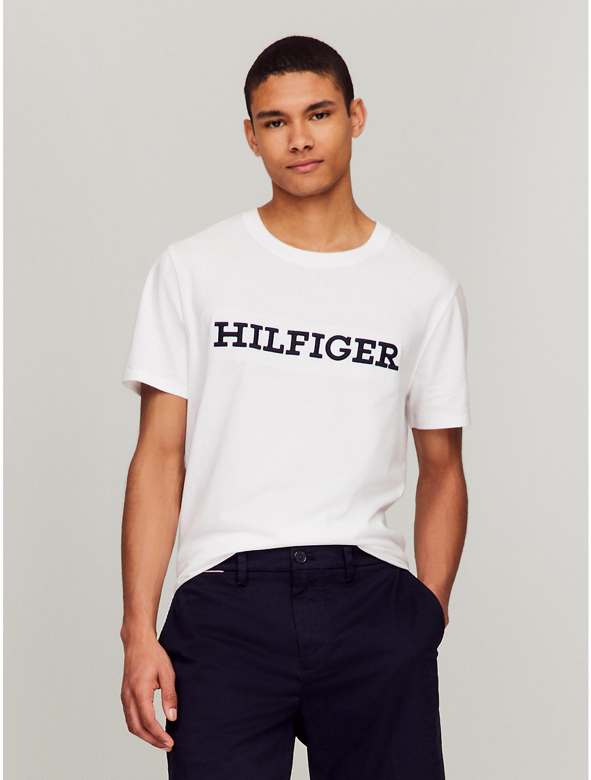 Tommy Hilfiger Men's Embroidered Monotype Logo T-Shirt
