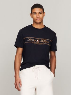 Embroidered Monotype Logo T-Shirt | Tommy Hilfiger USA 