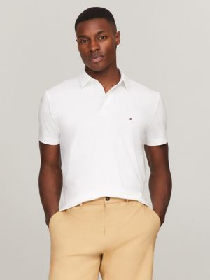 Regular Fit Tech Polo, Fresh White