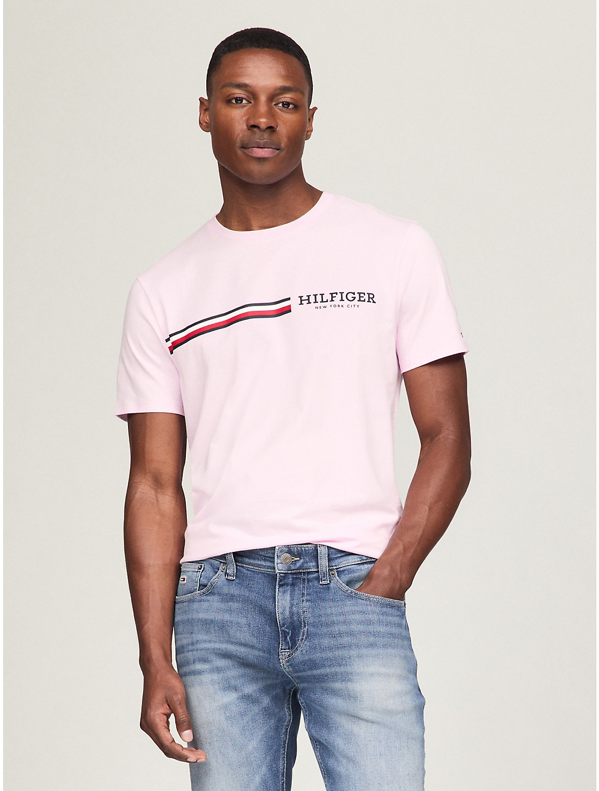 Tommy Hilfiger Men's Signature Hilfiger Stripe Graphic T-Shirt