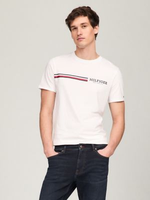 Signature Hilfiger Stripe Graphic T-Shirt | Tommy Hilfiger