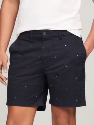 Flag Print 7" Short, Navy