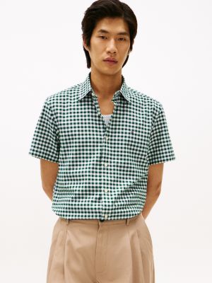 Regular Fit Gingham Oxford Shirt, Ornamental Green