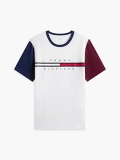 Colorblock Flag Stripe Logo T-Shirt — Ecru 5