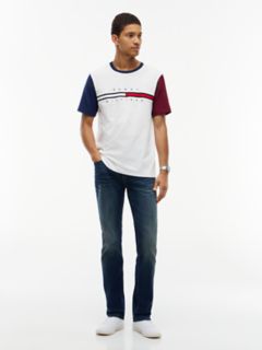 Colorblock Flag Stripe Logo T-Shirt — Ecru 2