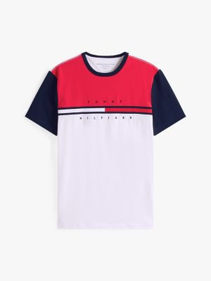 Colorblock Flag Stripe Logo T-Shirt | Tommy Hilfiger