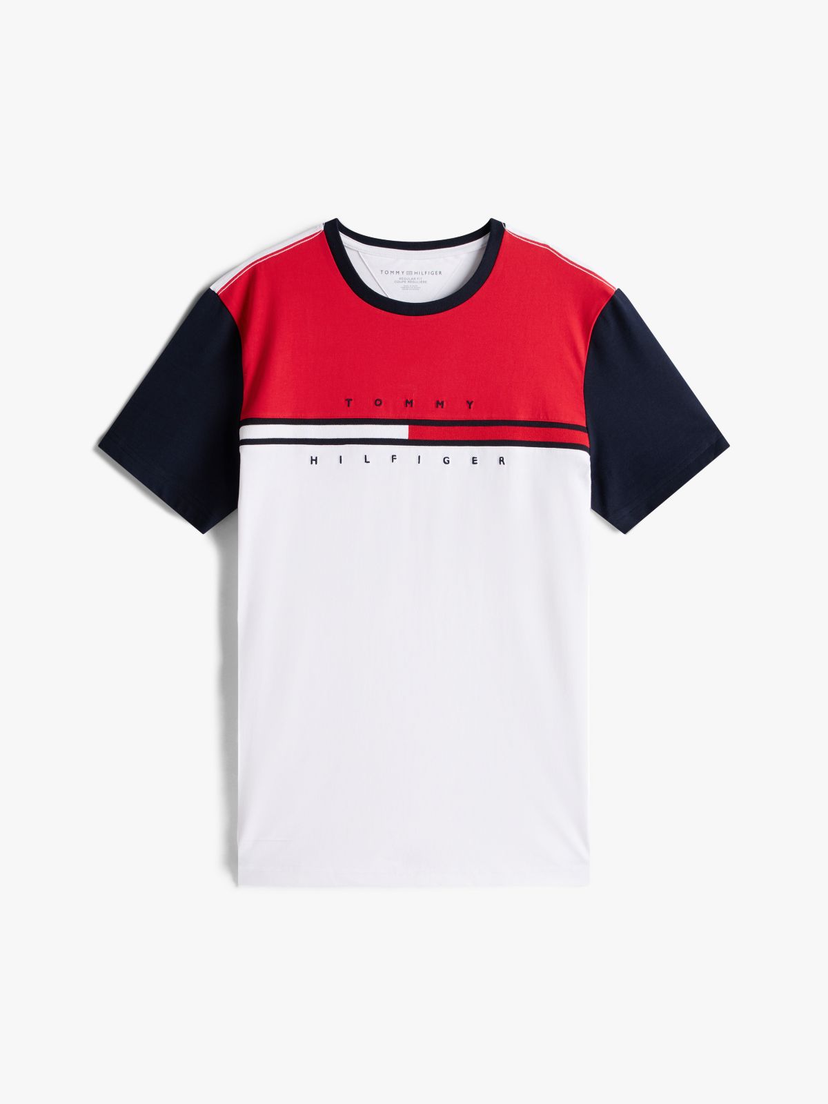 Colorblock Flag Stripe Logo T-Shirt — Colorblock Multi